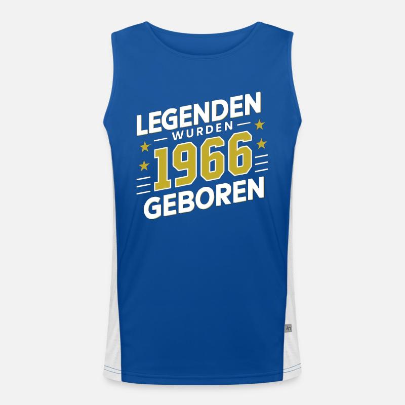 Legends were born in 1966 Men's Functional Contrast Tank Top 