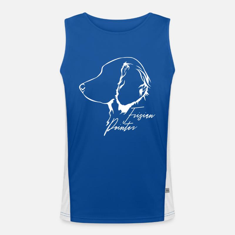 FRISIAN POINTER Profile Dogs Dog Wilsigns Men's Functional Contrast Tank Top 