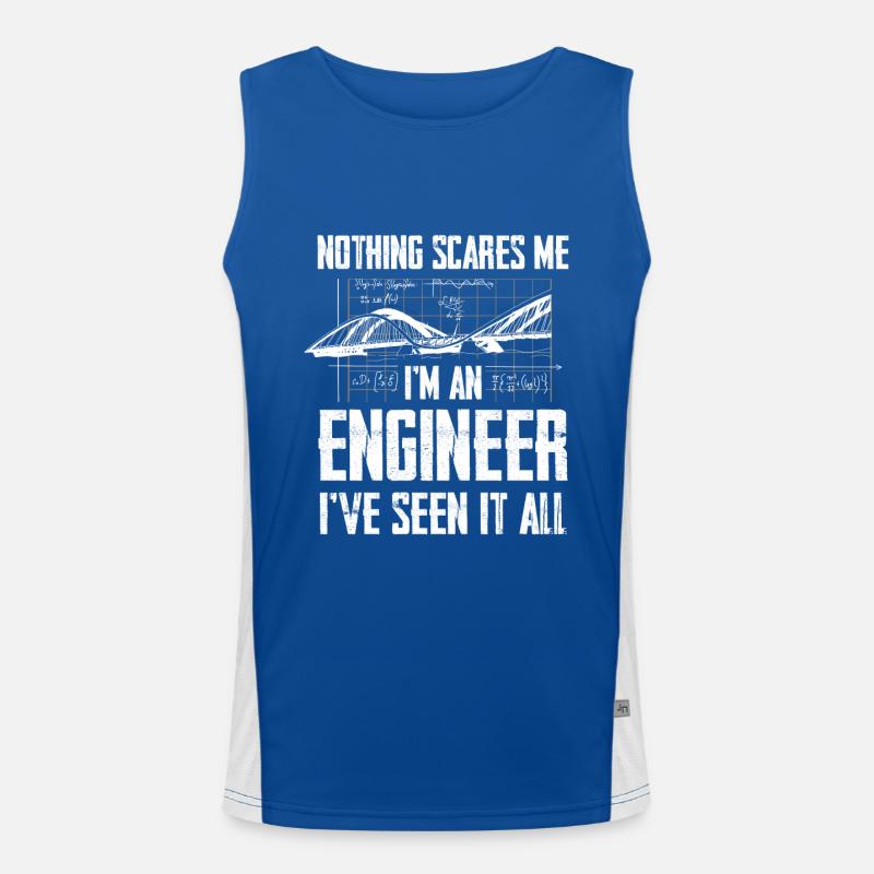 Graphique Engineer Nothing Scares Me Débardeur respirant contrasté Homme 