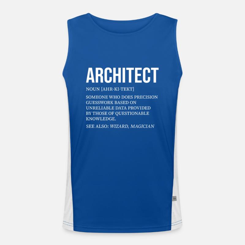 Architect: Precise guesses, unreliable Men's Functional Contrast Tank Top 