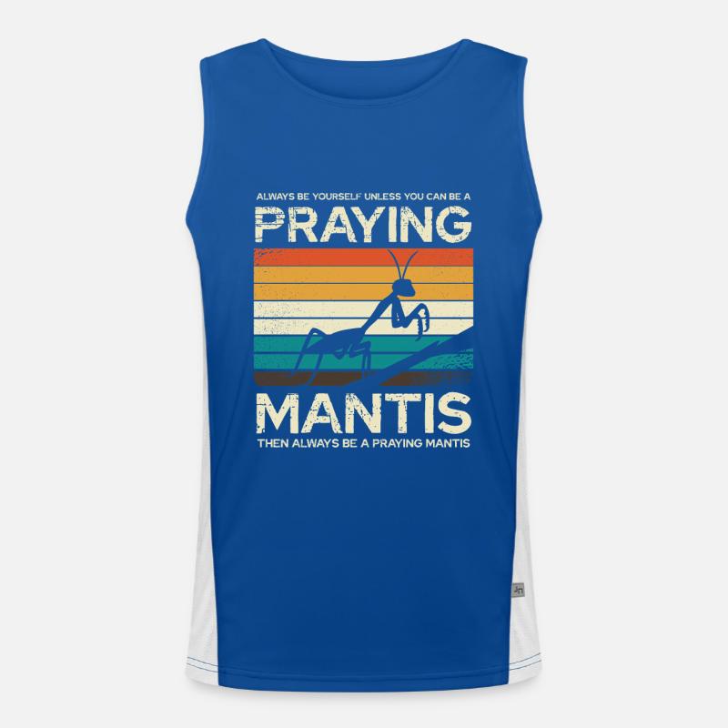 Sei Immer Eine Gottesanbeterin Funktionelles Kontrast-Tank Top für Männer 