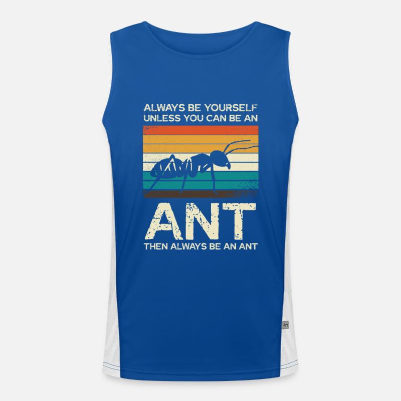 Sei Immer Einzigartig Wie Eine Ameise Funktionelles Kontrast-Tank Top für Männer 