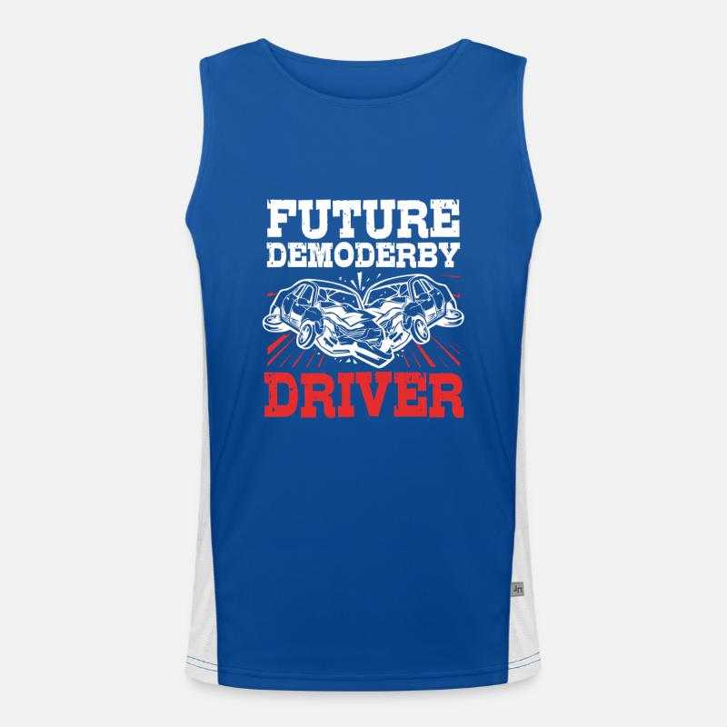 Demolition Derby Funktionelles Kontrast-Tank Top für Männer 
