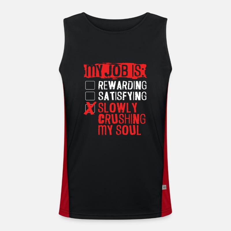 Medical Programmer Medical Coder Men's Functional Contrast Tank Top 