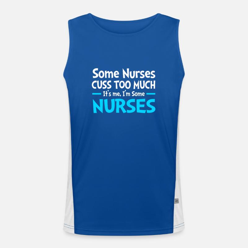 Krankenschwester Krankenhaus Pflege Geschenk Funktionelles Kontrast-Tank Top für Männer 