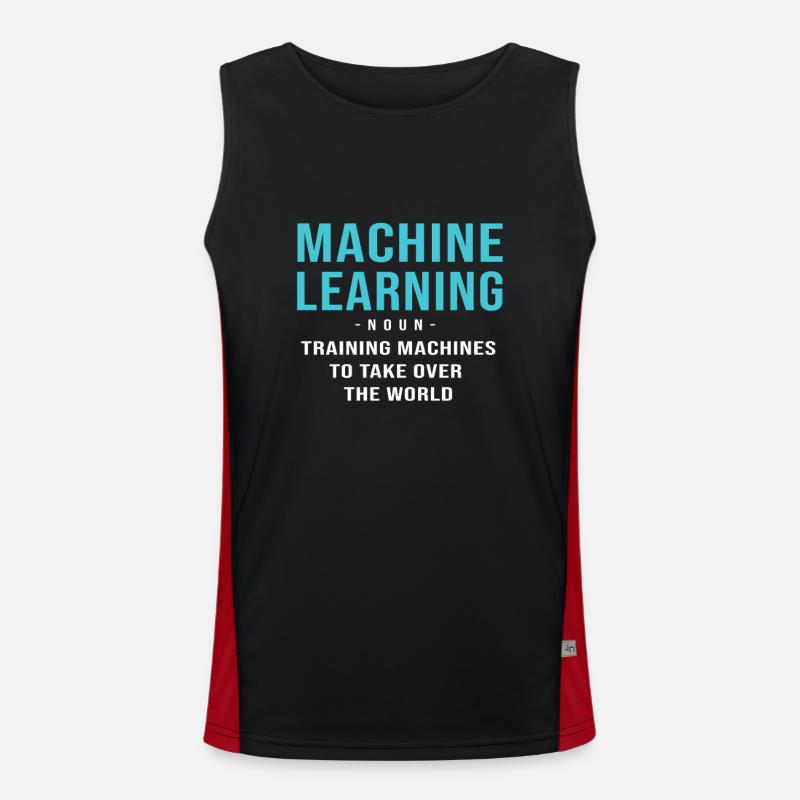 GPT Programmierer Coder Funktionelles Kontrast-Tank Top für Männer 