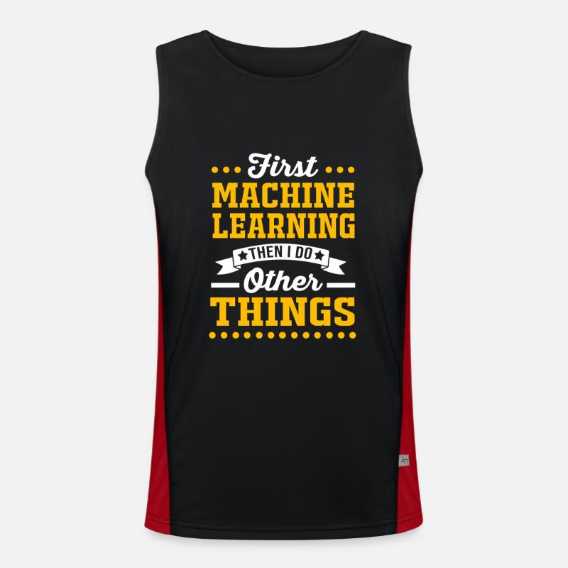 Programmer Coder GPT Men's Functional Contrast Tank Top 