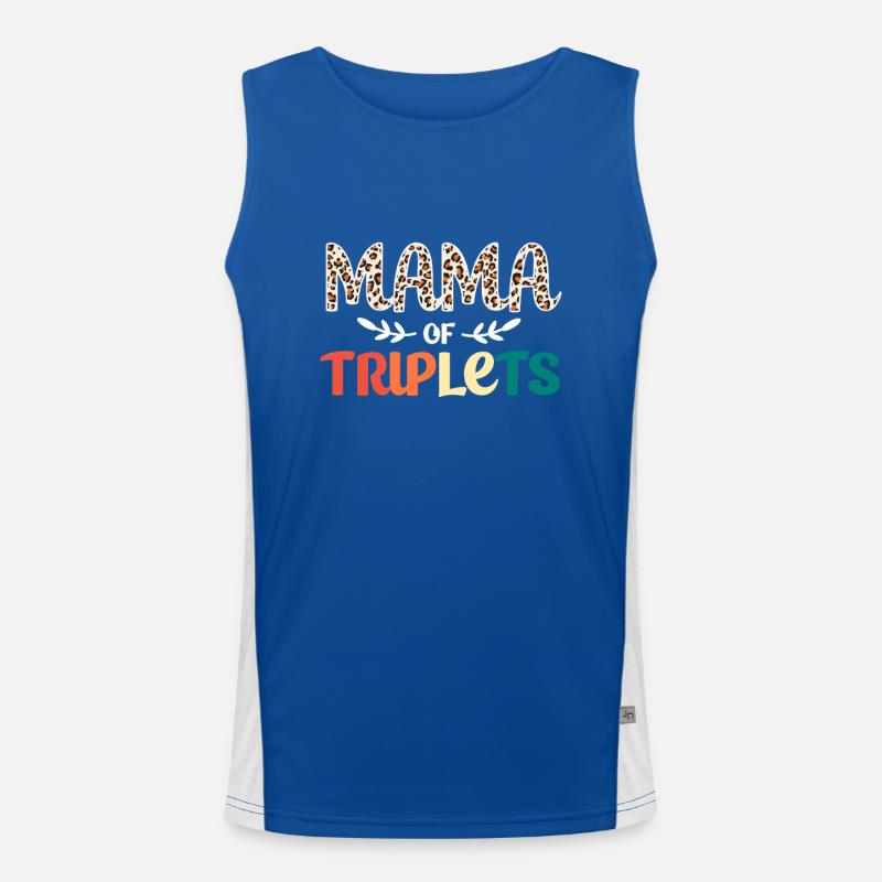 Drilling Mutter Mama Funktionelles Kontrast-Tank Top für Männer 