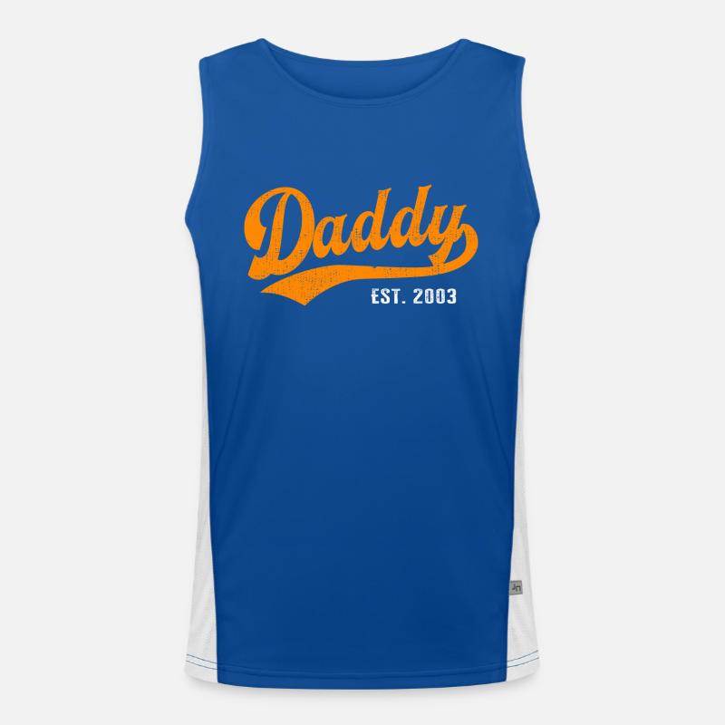 Daddy - Bester Dad Daddy Papa der Welt - est. 2003 Funktionelles Kontrast-Tank Top für Männer 