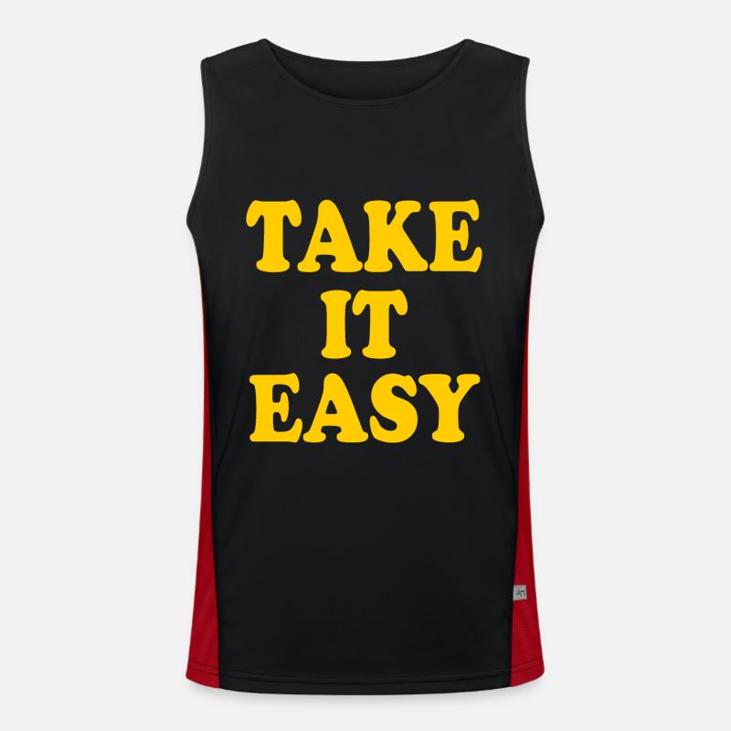 Take it easy Men's Functional Contrast Tank Top 