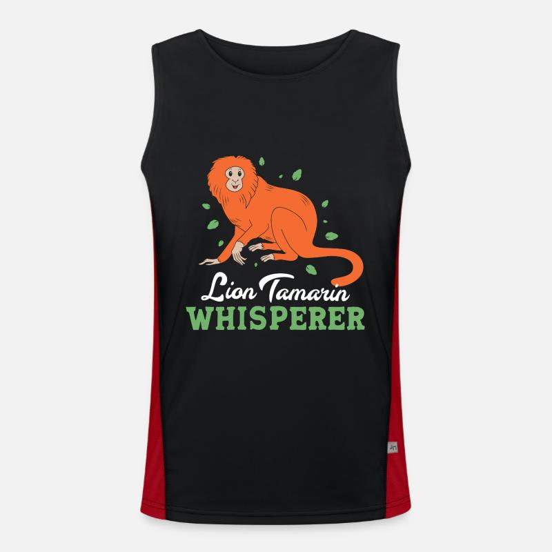 Tamarin Monkey Monkey Monkey Monkey Face Men's Functional Contrast Tank Top 