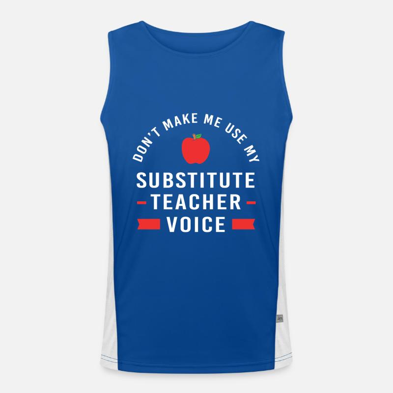 Enseignant suppléant Enseignant suppléant Débardeur respirant contrasté Homme 
