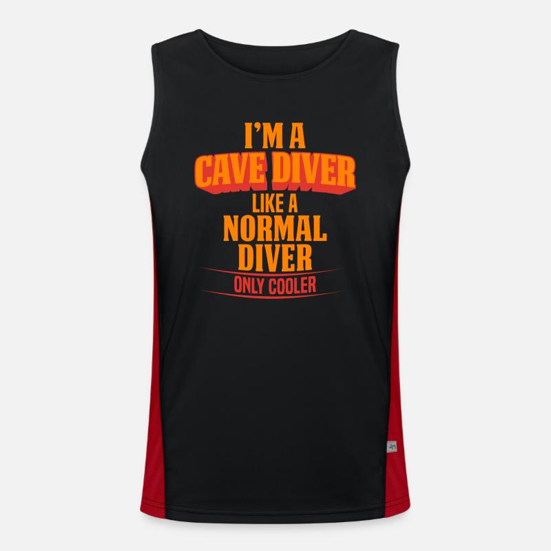 CAVE DIVER PLUS COOL QUE LE PLONGEUR NORMAL Débardeur respirant contrasté Homme 