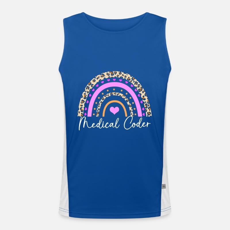 Medical Coder Men's Functional Contrast Tank Top 