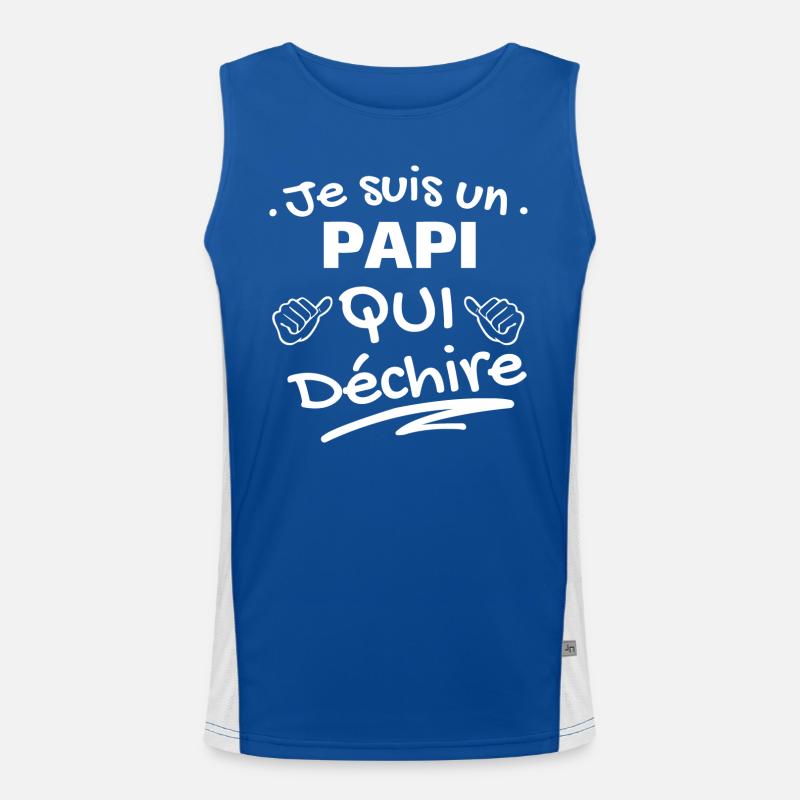 I'm a grandpa who rocks Men's Functional Contrast Tank Top 