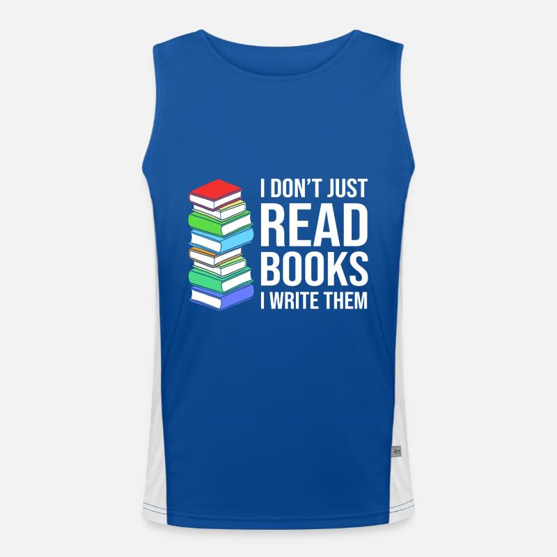 Poetry Poem Author Men's Functional Contrast Tank Top 