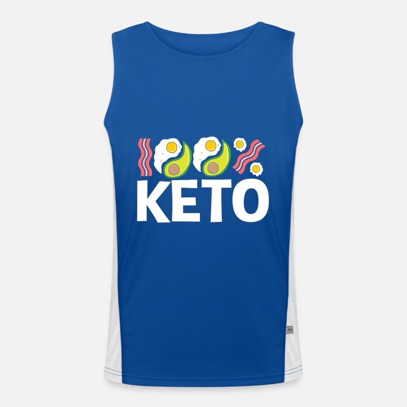 Keto Diet Men's Functional Contrast Tank Top 