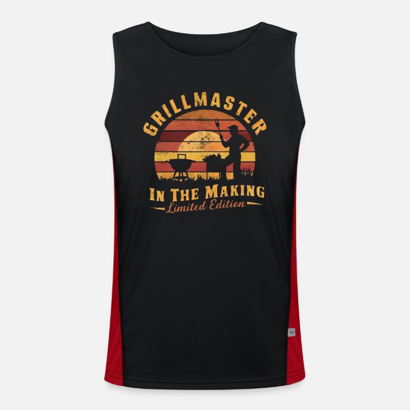 Grillmaster In The Making Limited Edition Men's Functional Contrast Tank Top 