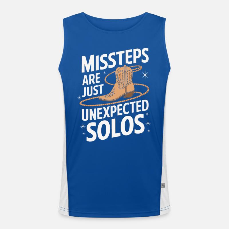 Line Dancing Dancing Dancers Men's Functional Contrast Tank Top 