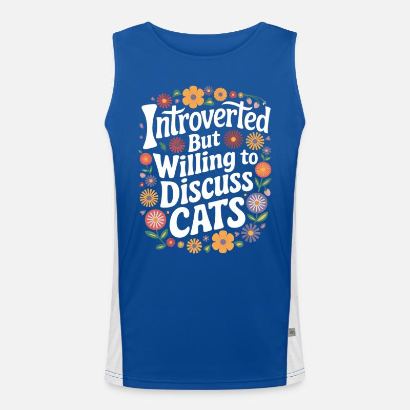 Introvert, antisocial, introvert Men's Functional Contrast Tank Top 