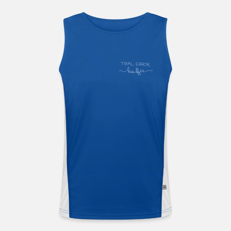 Trial.Error.Kaffee  Funktionelles Kontrast-Tank Top für Männer 