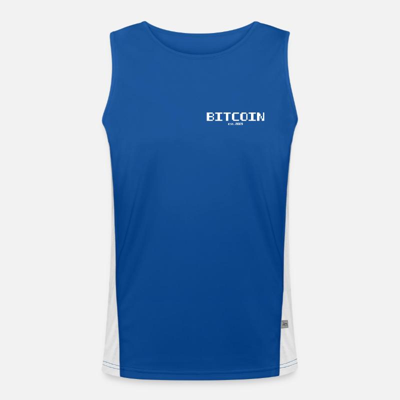 Bitcoin est 2009 Funktionelles Kontrast-Tank Top für Männer 