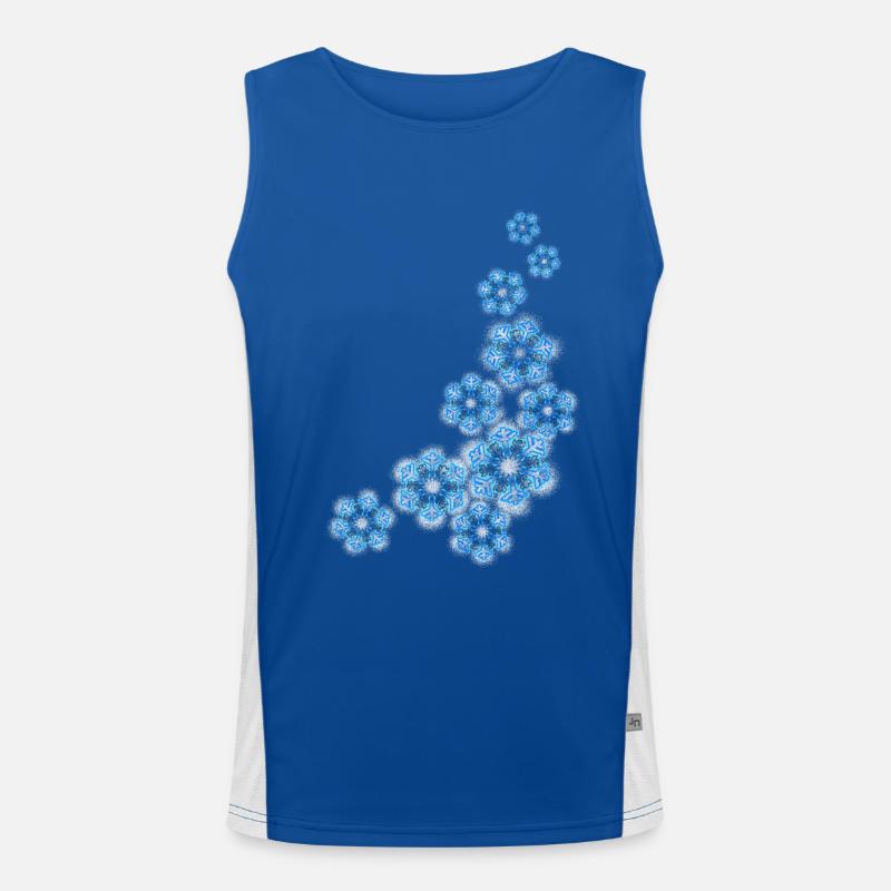 snowflakes Men's Functional Contrast Tank Top 