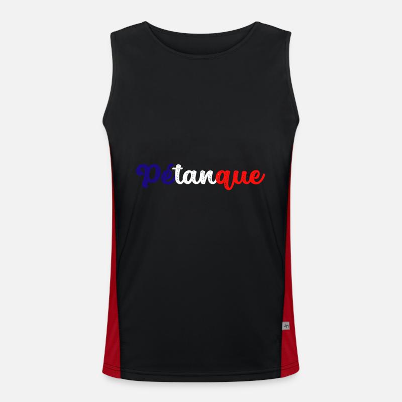Petanque, for bowling Men's Functional Contrast Tank Top 