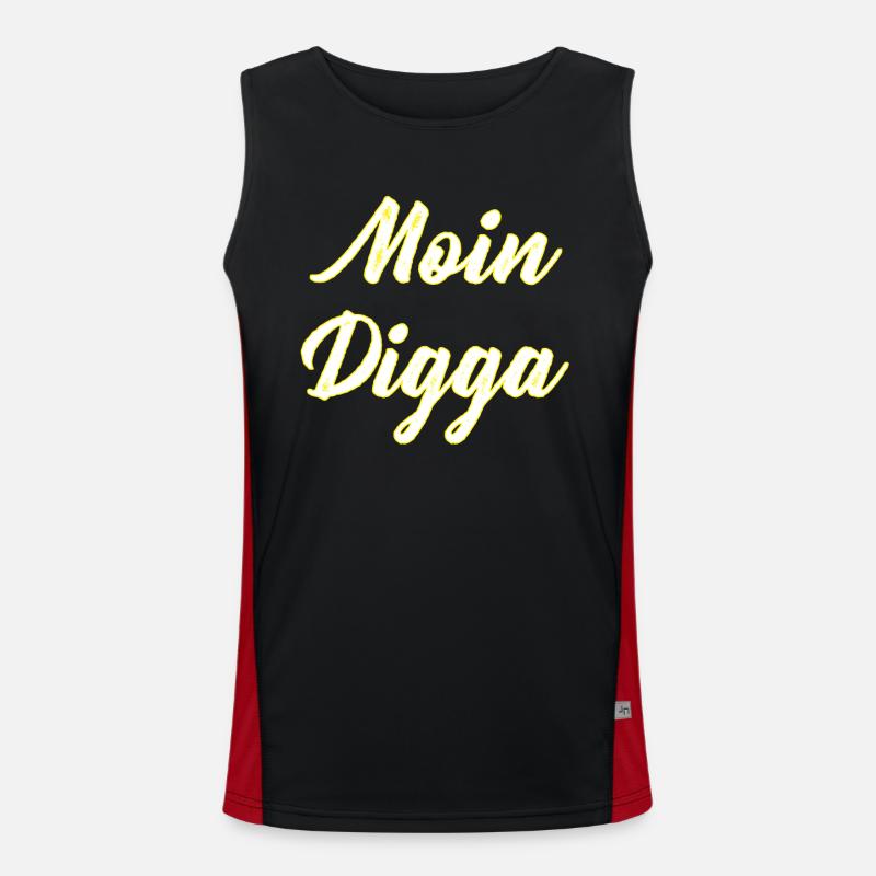 Moin Digga Funktionelles Kontrast-Tank Top für Männer 
