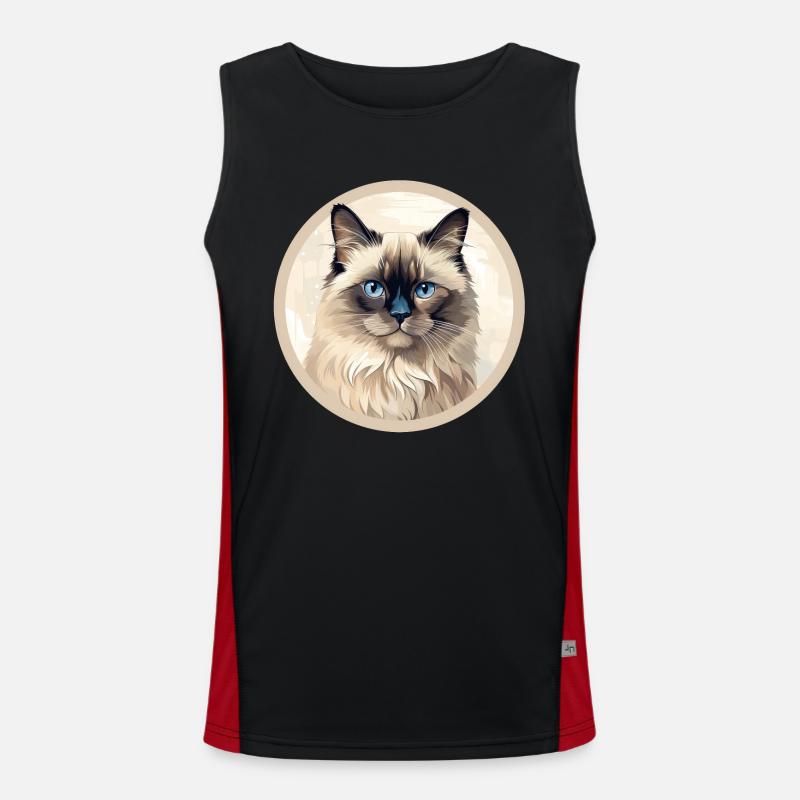 Chat birman Débardeur respirant contrasté Homme 