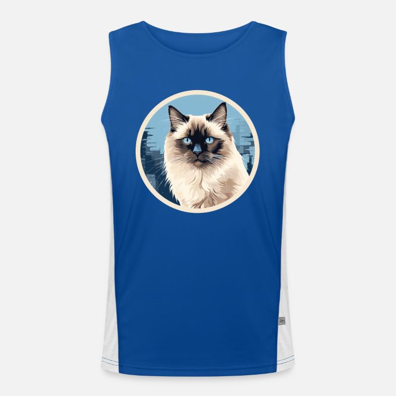 Chat birman Débardeur respirant contrasté Homme 