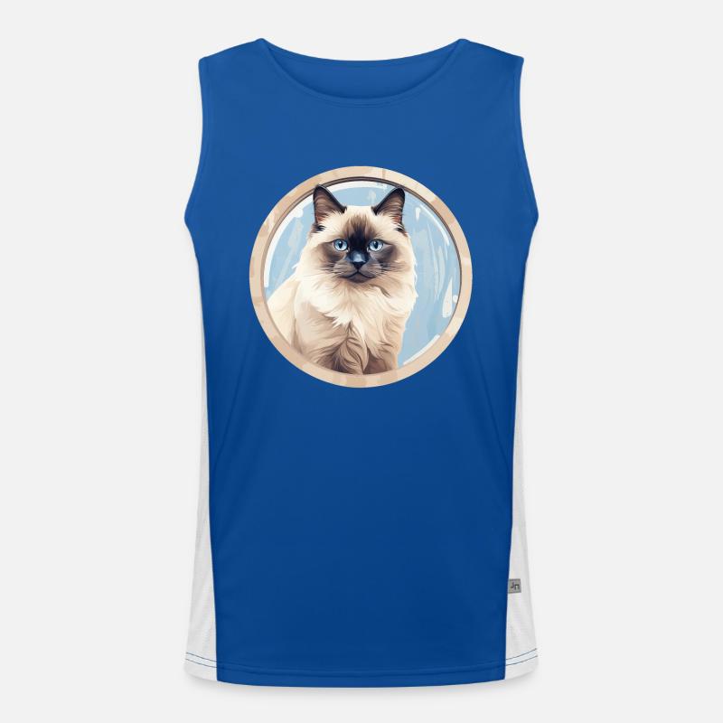 Chat birman Débardeur respirant contrasté Homme 