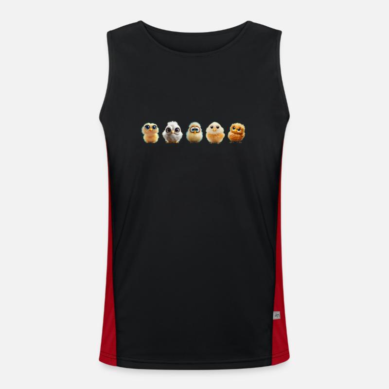 ChickenShort Funktionelles Kontrast-Tank Top für Männer 