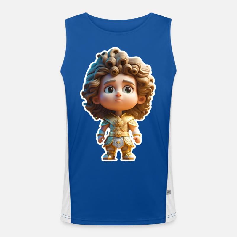 Alexander der Große Funktionelles Kontrast-Tank Top für Männer 