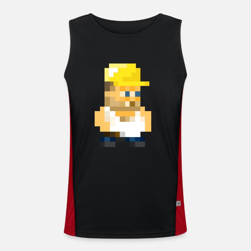 Worker Funktionelles Kontrast-Tank Top für Männer 