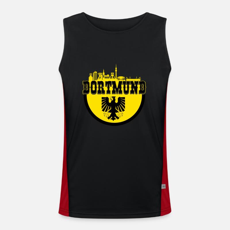 dortmund_logo Men's Functional Contrast Tank Top 