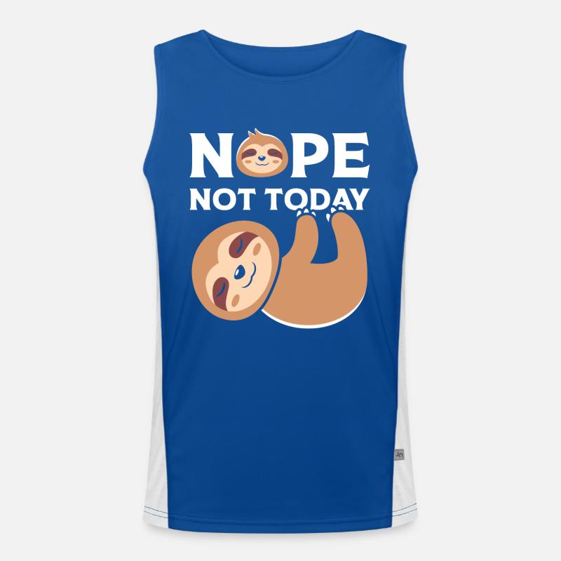 Nope Note Today Men's Functional Contrast Tank Top 