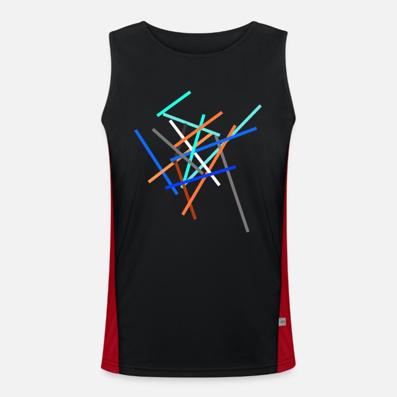 Construction de science-fiction moderne abstraite Débardeur respirant contrasté Homme 