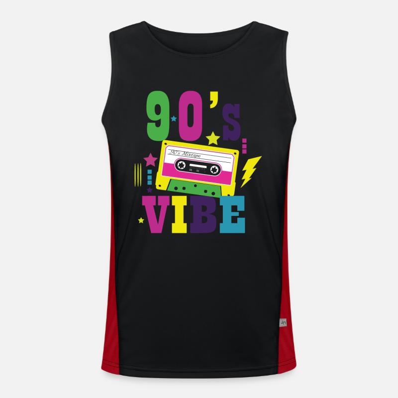 1990s Proverbs 90s Gift Idea Men's Functional Contrast Tank Top 