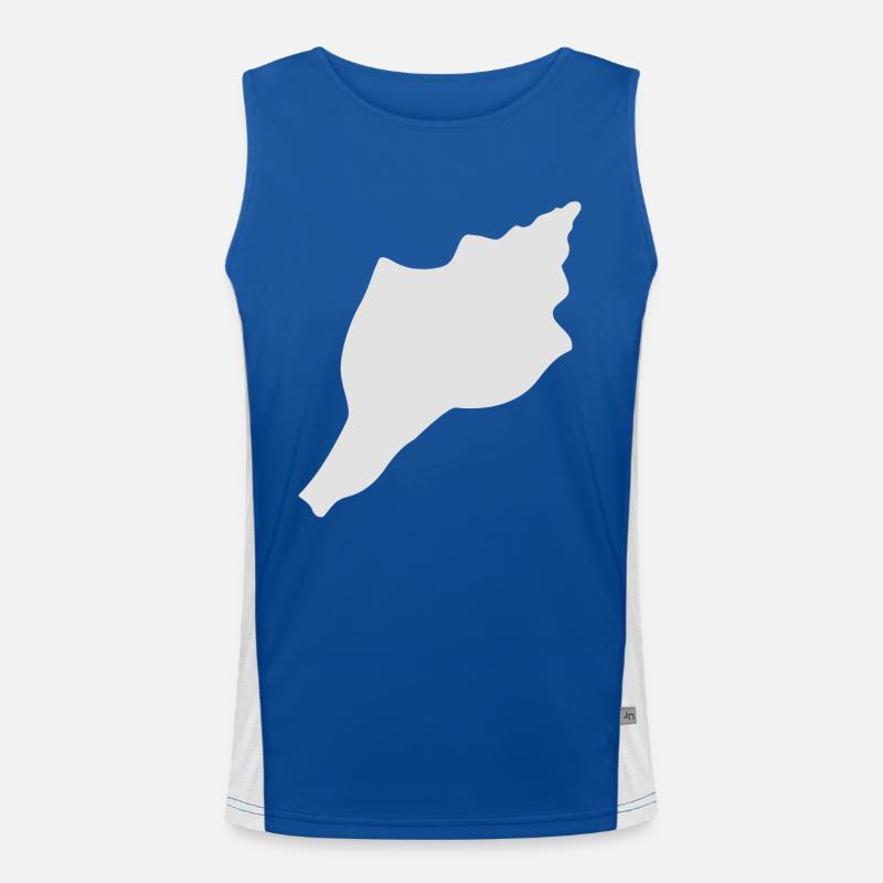 Seashells Men's Functional Contrast Tank Top 