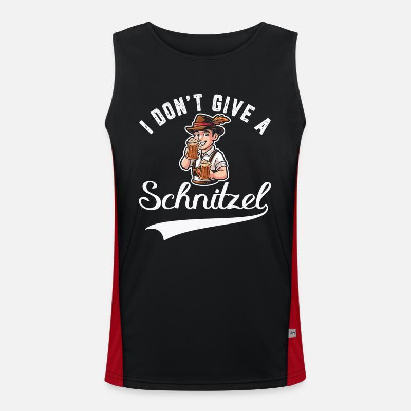 I don`t give a Schnitzel Funktionelles Kontrast-Tank Top für Männer 