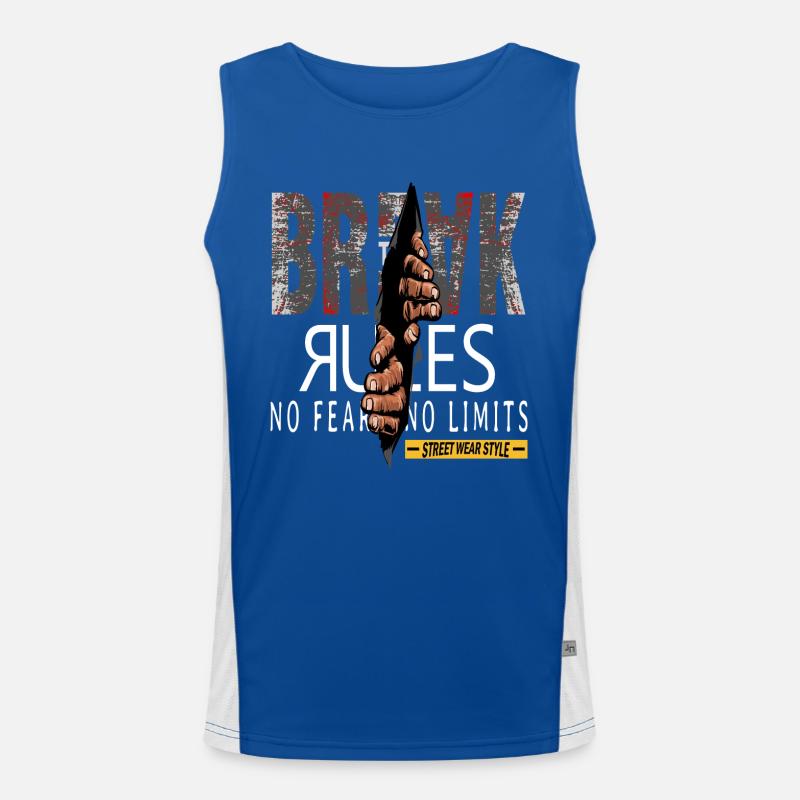 Break Rules - Regeln Brechen Men's Functional Contrast Tank Top 