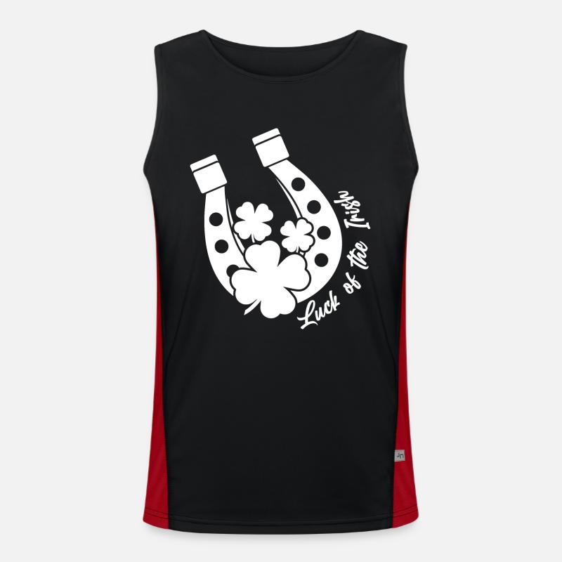 St. Patrick`s Day Funktionelles Kontrast-Tank Top für Männer 