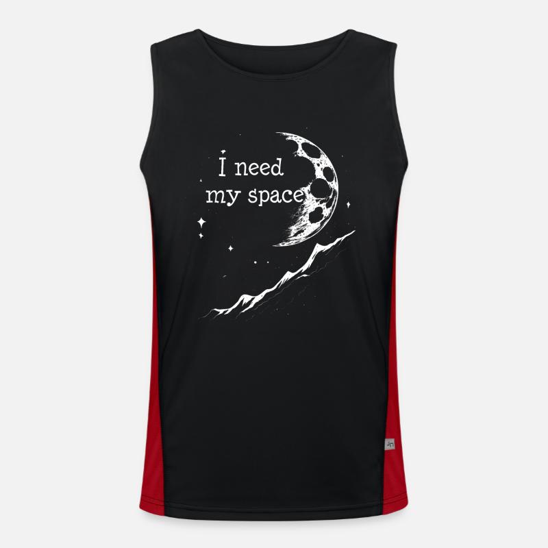 I need more space Men's Functional Contrast Tank Top 