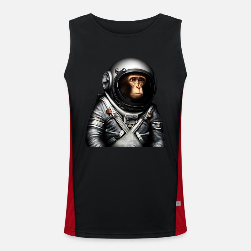 Singe astronaute de l’espace Débardeur respirant contrasté Homme 