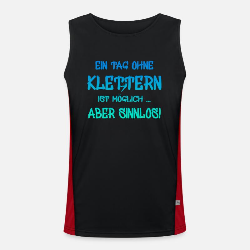 klettern Funktionelles Kontrast-Tank Top für Männer 