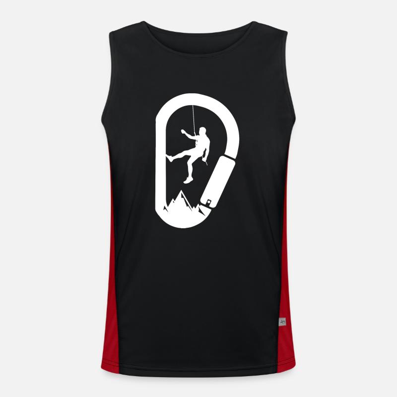 Karabiner Kletterer Funktionelles Kontrast-Tank Top für Männer 