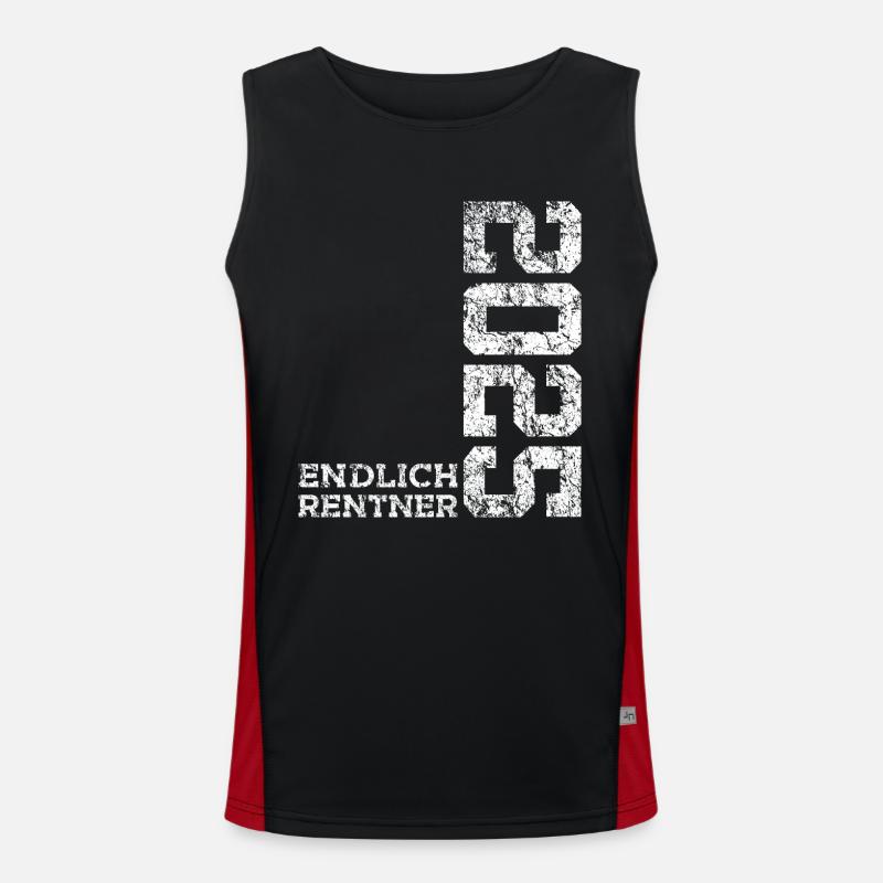ENDLICH RENTNER 2025 Funktionelles Kontrast-Tank Top für Männer 