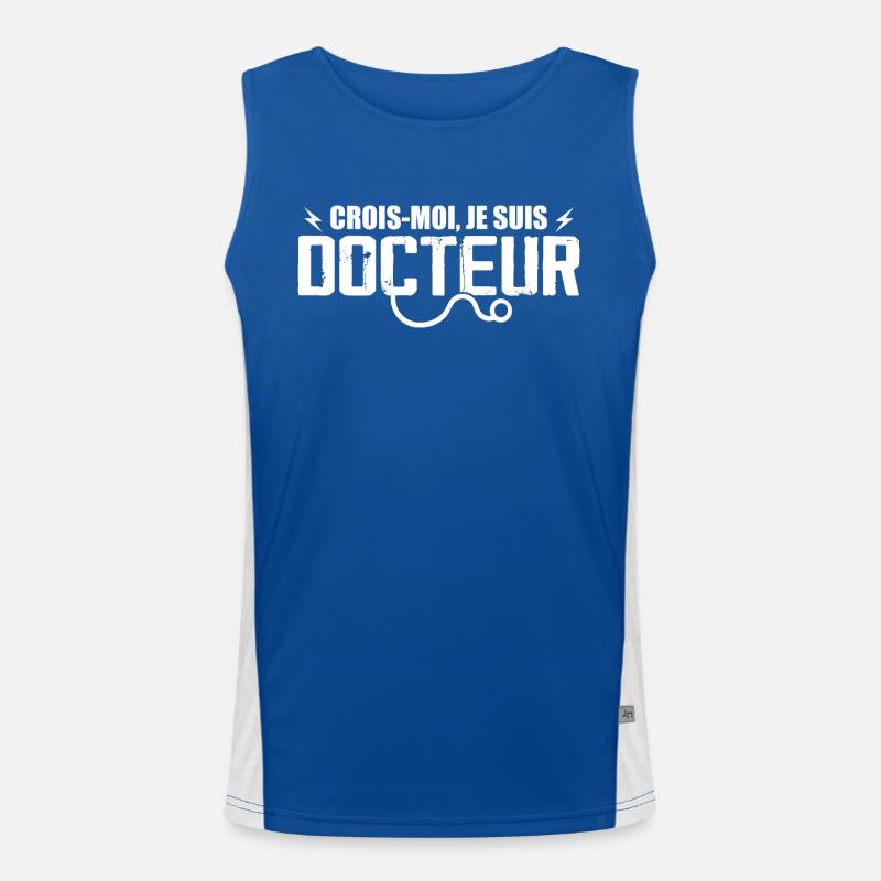 Glauben Sie mir, ich bin Arzt Funktionelles Kontrast-Tank Top für Männer 