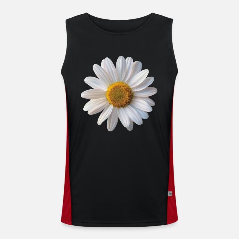 Blume Funktionelles Kontrast-Tank Top für Männer 